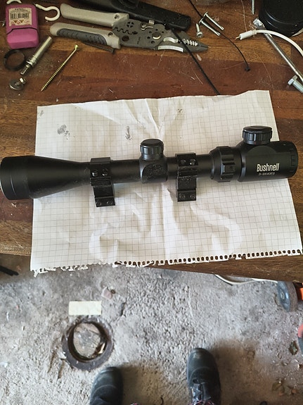 Bushnell 3-9x40EG kiväärin tähtäinkiikari musta