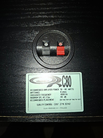 Myydään OR-C80 keskikaiutin