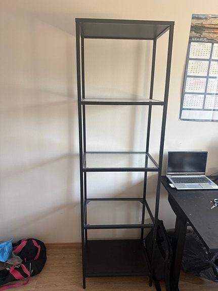 Ikea vittsjö musta hylly