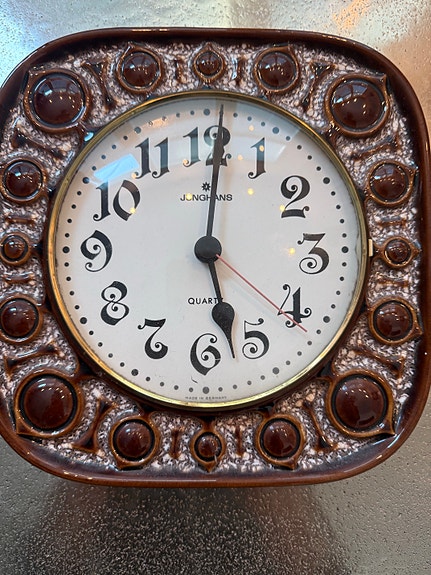 vintage Junghans -keraaminen seinäkello – Made in Germany