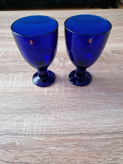 3kpl Iittala Verna juomalasit koboltinsininen