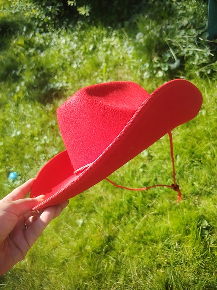 Punainen Cowboy hattu