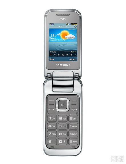 SAMSUNG GT-C3595 simpukkapuhelin, Hopea, Käytetty