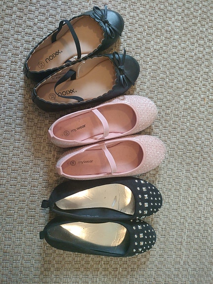 3x lasten ballerinat