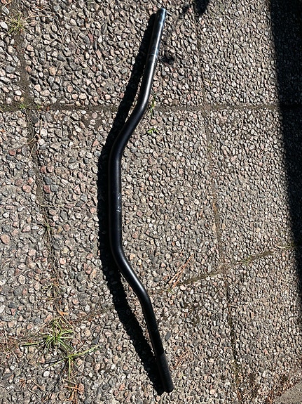 musta mopon fatbar tanko hyvässä kunnossa
