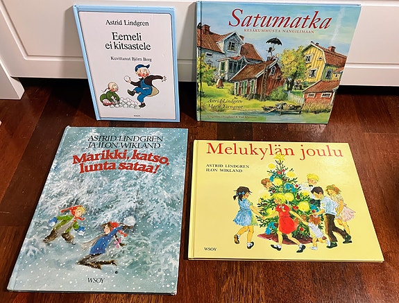 Satukirja 4x mm Eemeli ei kitsastele + Melukylän joulu