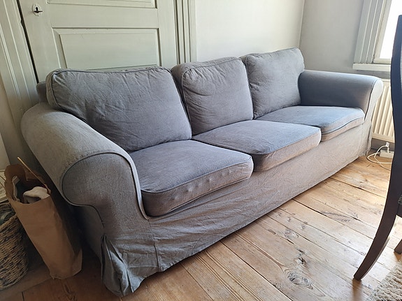 Ikea Ektorp 3 istuttava sohva 2 päällisillä