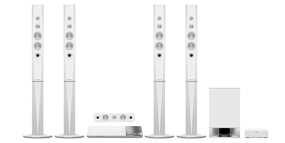 Sony 5.1 kotiteatteri 3D Blu-ray + kaiuttimet BDV-N9200W (valkoinen)