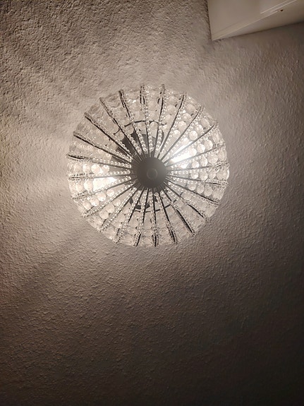 Aneta Lighting Edda - "kristalli"plafondi