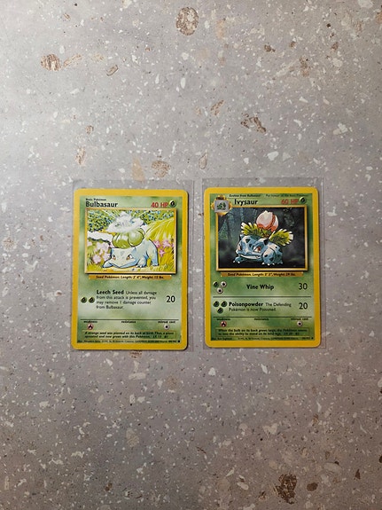 Bulbasaur & Ivysaur - Pokemon, Base Set