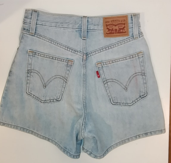 Farkkushortsit 24" Levis Mon korkea vyötärö