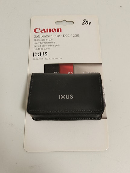 Uusi Canon DCC-1200 nahkainen kameralaukku musta