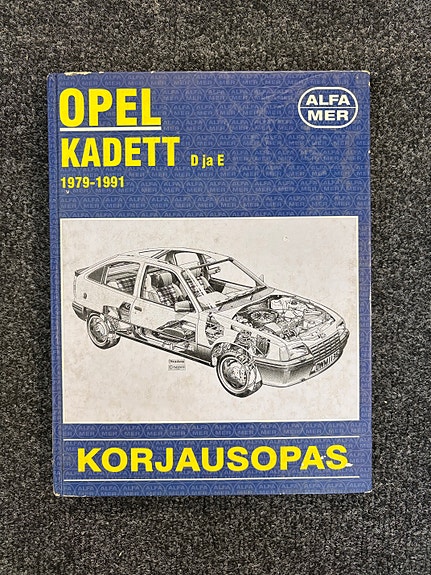 Alfamer Opel Kadett D ja E 1979–1991 korjausopas