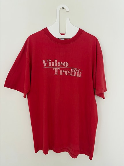 Harvinainen vintage Video Treffit TV-ohjelman t-paita XL 1990-luku