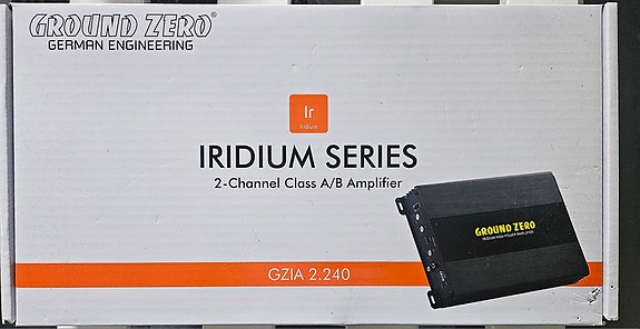 Ground Zero Iridium Series GZIA 2.240 2-kanavainen autovahvistin 550 W