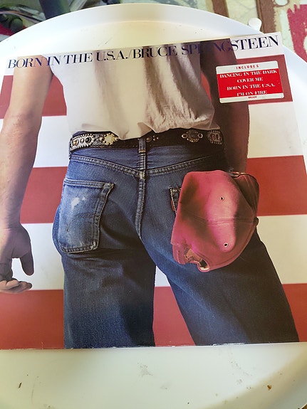 Bruce Springsteen LP-levyt Born in the U.S.A. / Tunnel of Love / The River