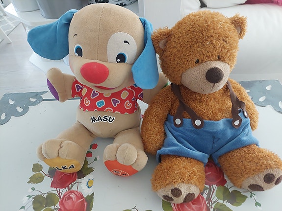 Fisher-Price pehmolelu koira ja nalle