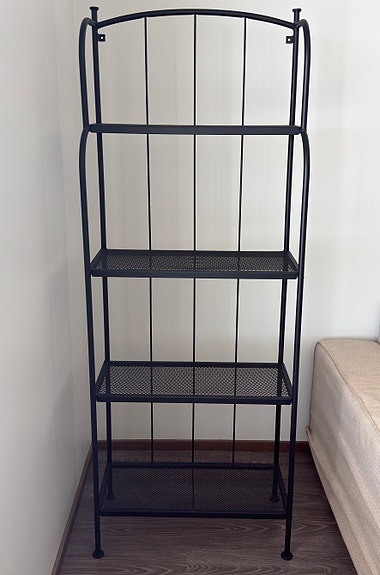 IKEA LÄCKÖ hylly, musta, 61x160 cm - VARATTU