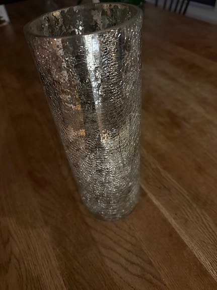 Zara Home maljakko hopea