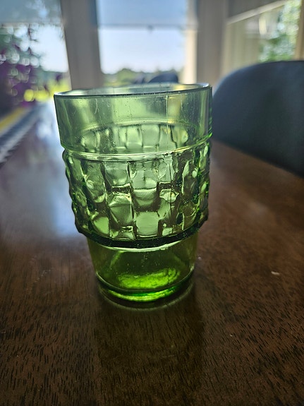 Retro juomalasit vihreä