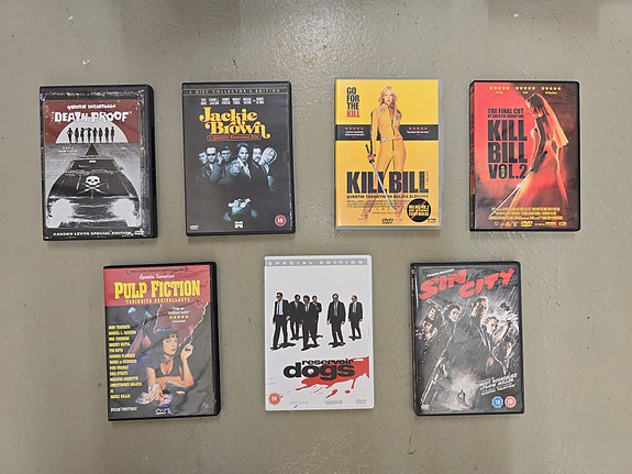 7 x Quentin Tarantino DVD:tä
