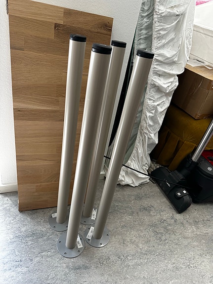 12 kpl IKEA ADILS -pöydänjalkoja, harmaa