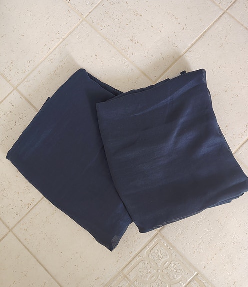 IKEA STENFRÖ verhot tummansiniset 2 kpl