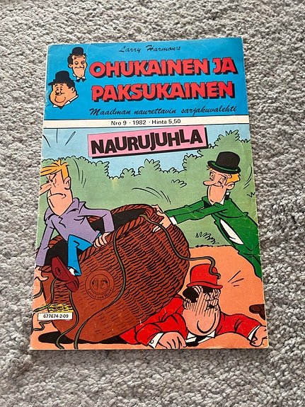 Ohukainen ja Paksukainen Naurujuhla sarjakuvalehti