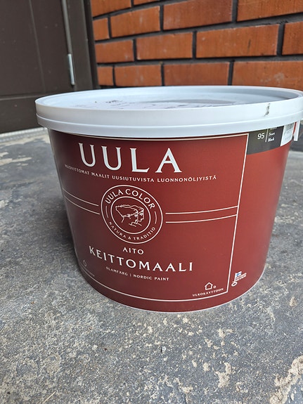 Uula aito keittomaali ulkomaali musta