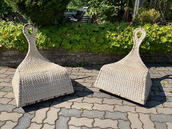 Banaaninlehti tuolit, kaksi kappaletta