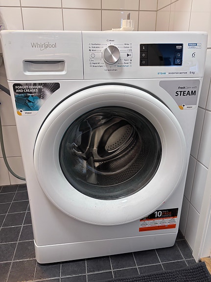 Whirlpool pesukone, 9 kg