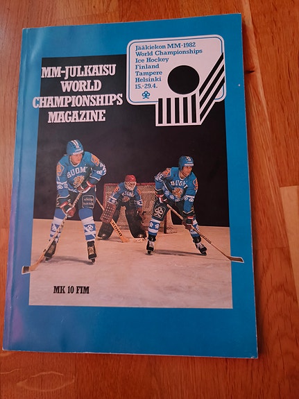 MM-julkaisu World Championships Magazine kisajulkaisu jääkiekon MM-kisoista 1982