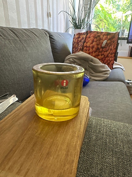 Iittala Kivi 60 mm tuikkukippo lemon