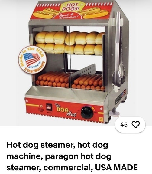 HARVOIN TARJOLLA!! “The Dog Hut”- hot dog höyrystin