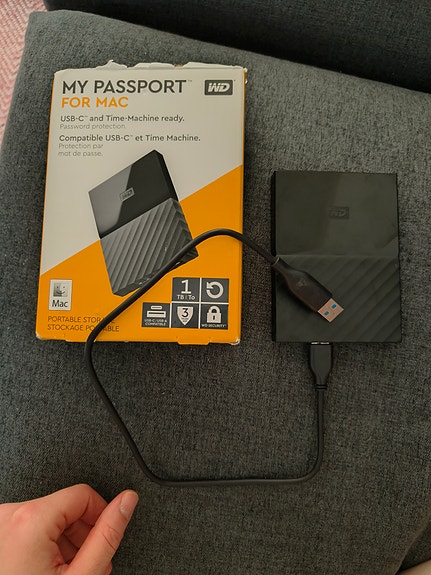 käyttämätön WD My Passport for Mac ulkoinen kovalevy 1TB USB‑C