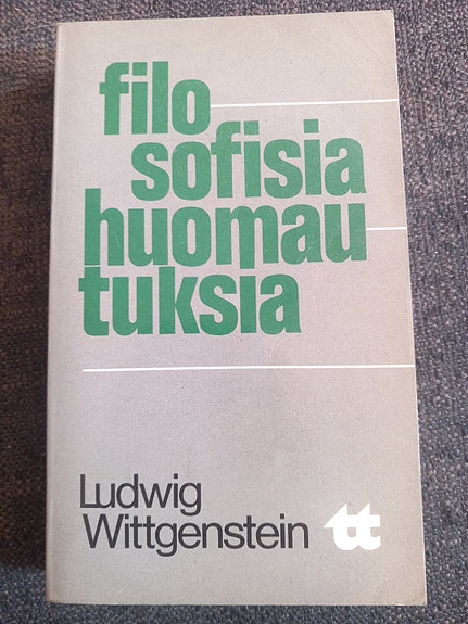 Ludwig Wittgenstein: Filosofisia huomautuksia -kirja