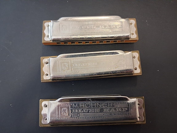 3kpl Hohner Blues Harp harmonikkaa