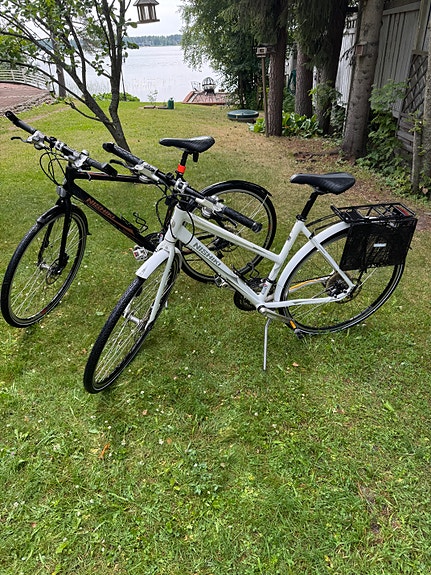 Nishiki hybridipyörät pariskunnalle, naisten ja miesten.