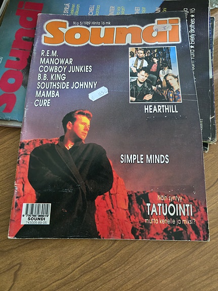 Soundi-lehti 5/89 Simple Minds / R.E.M. / Manowar