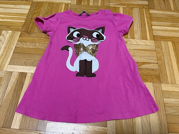 Pinkki kissa paita koko 86