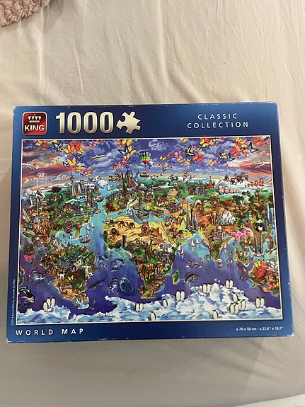 King World Map palapeli 1000 palaa 70x50 cm
