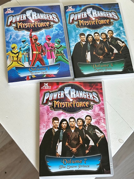 Power Rangers Mystic Force DVD -paketti 3 kpl (Vol. 1, 7 & 8)