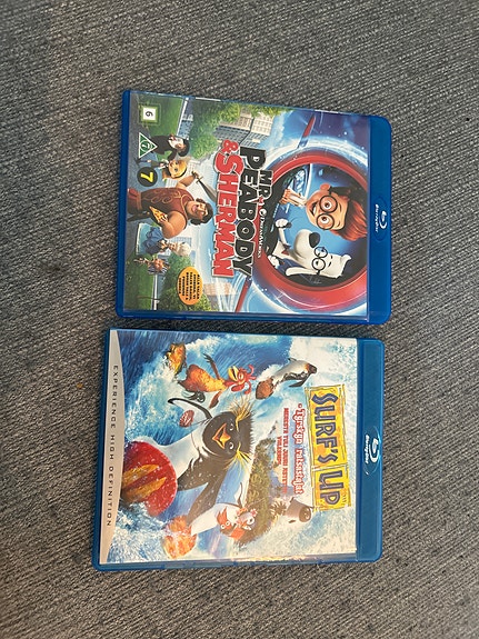 Mr. Peabody & Sherman ja Surf’s Up Blu-ray -elokuvat
