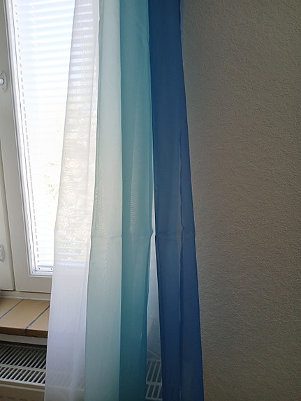Bonprix verhot 2 kpl sininen turkoosi uudet