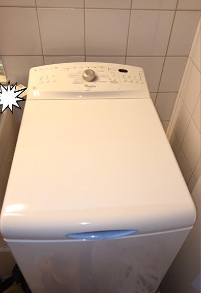 Whirlpool pesukone 6th Sense A+, päältätäytettävä