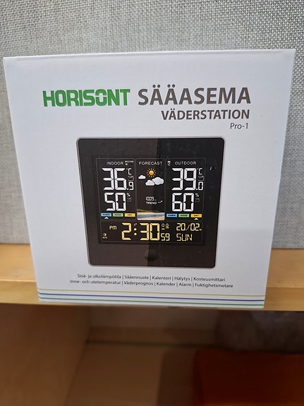 Horisont Pro-1 sääasema sisä- ja ulkolämpömittarilla