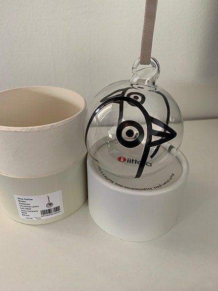 Iittala Oiva Toikka Bird lasinen joulukuusenkoriste