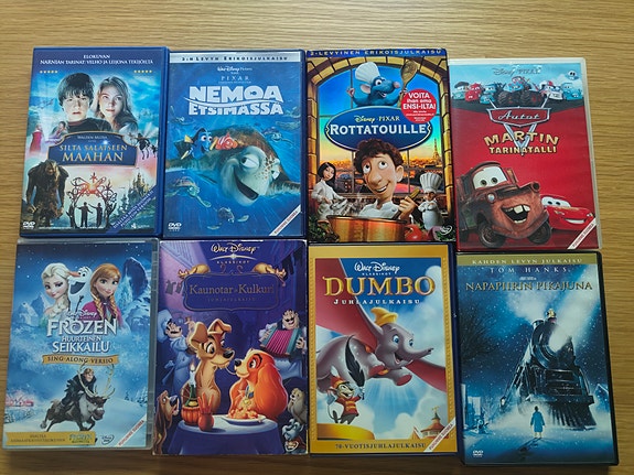 Disney & Pixar DVD -paketti – 15 elokuvaa – Klassikoita ja juhlapainoksia