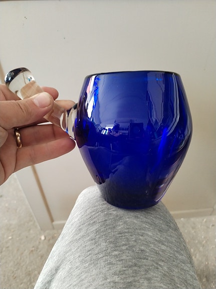 Iittala sininen sarvituoppi