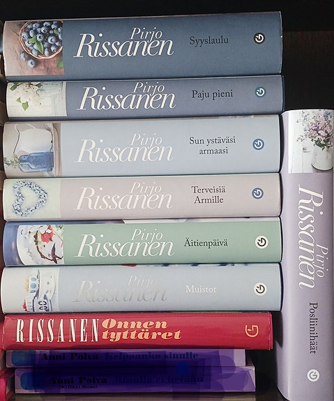 Pirjo Rissanen romaanipaketti, 8 kirjaa